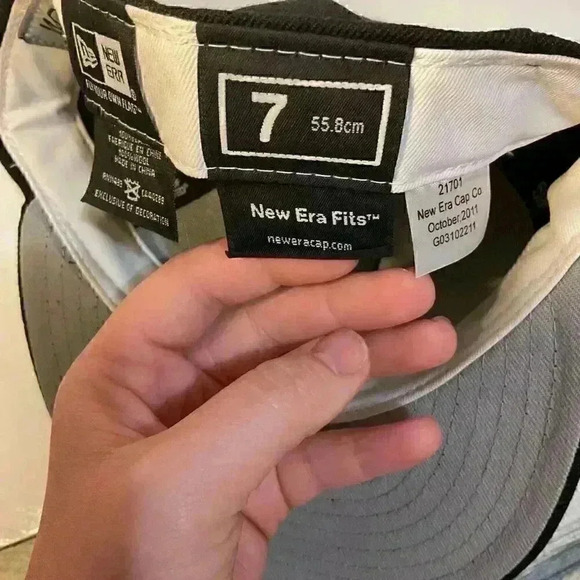 new era 59fifty WESC 2011 black 100% wool size 7 - Picture 8 of 8
